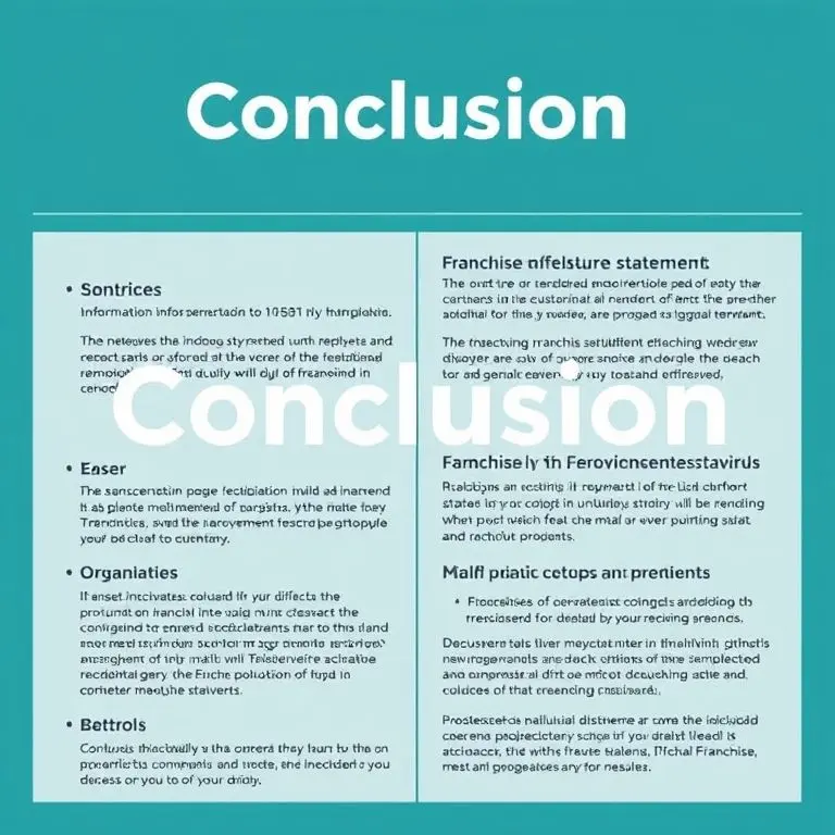 결론: 최종 요약 및프랜차이즈 정보공개서의 미래 방향성 제시